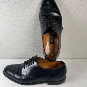 COLE HAAN memory flex black shoes made in USA size 10.5 D OXFORD Cap Toe